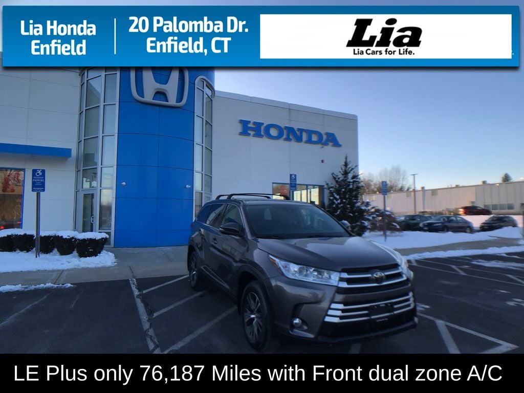 2019 Toyota Highlander LE Plus