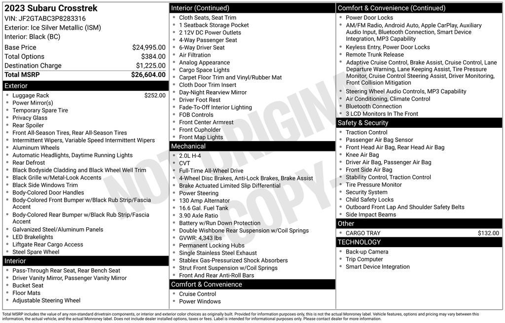 2023 Subaru Crosstrek Base