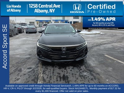 2022 Honda Accord Sport Special Edition