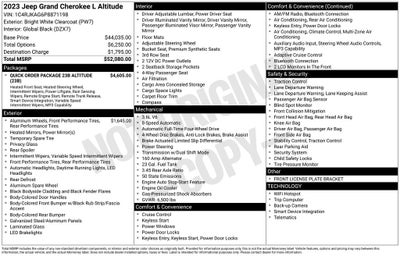 2023 Jeep Grand Cherokee L Altitude