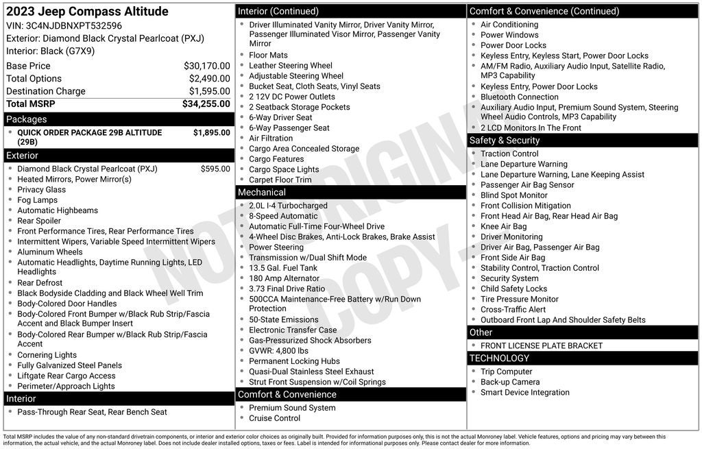 2023 Jeep Compass Altitude