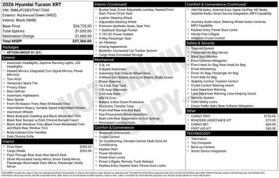 2026 Hyundai TUCSON XRT AWD