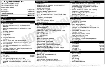 2026 Hyundai SANTA FE XRT AWD