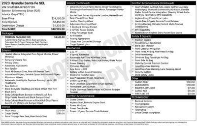 2023 Hyundai SANTA FE SEL