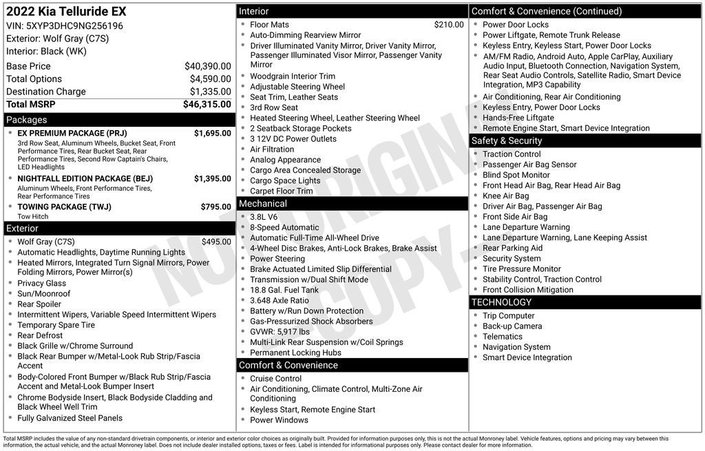 2022 Kia Telluride EX