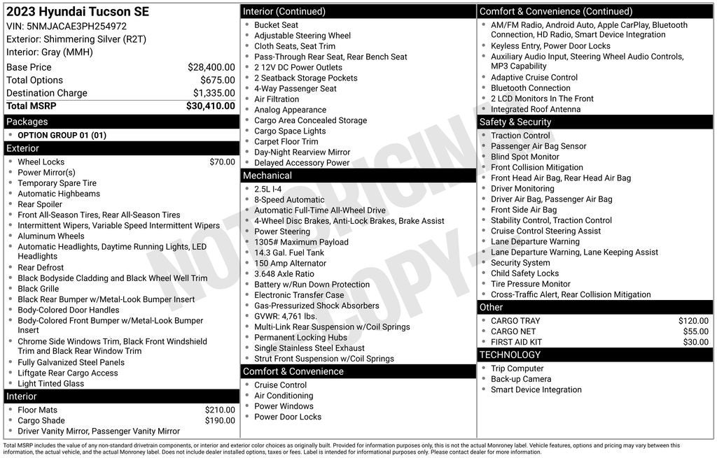 2023 Hyundai TUCSON SE