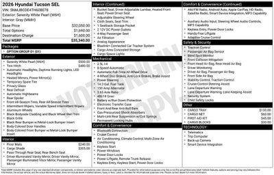2026 Hyundai TUCSON SEL AWD