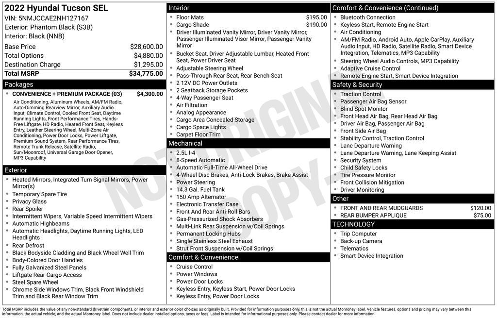 2022 Hyundai TUCSON SEL