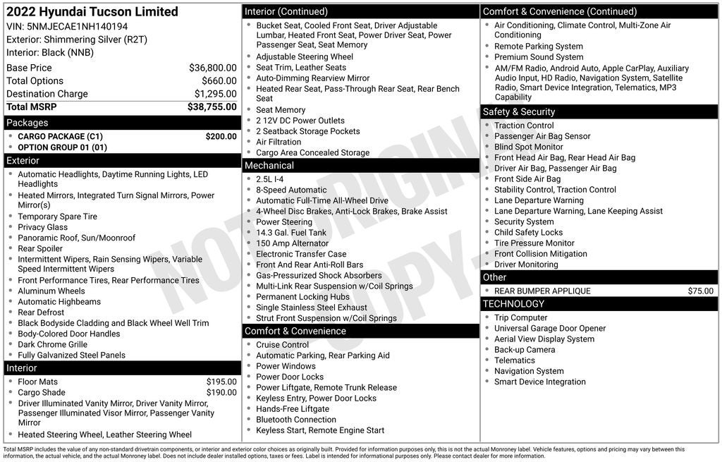 2022 Hyundai TUCSON Limited
